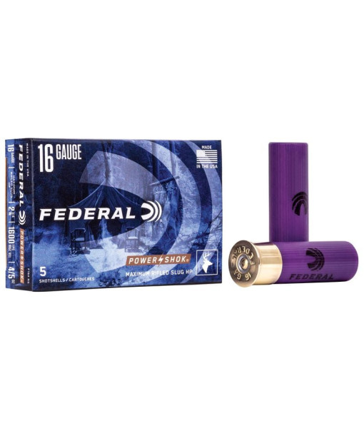 Balles slug 16ga powershock Federal