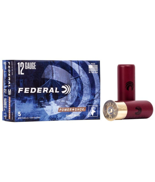 Balles Sabot 12Ga 2''3/4 Federal Power Shock