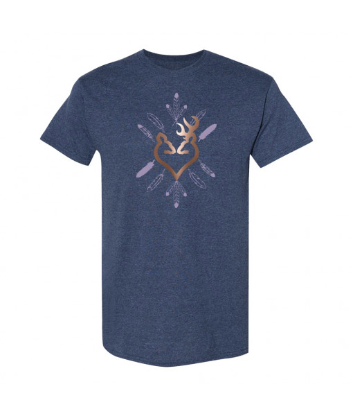 T-shirt Feather Rose Gold Foil