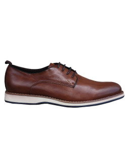 Souliers Lace Cognac