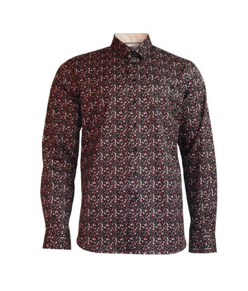 Chemise - Abstrait Bordeau - Homme