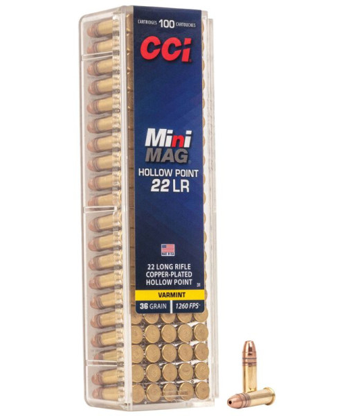 Balles 22LR Mini Mag 36g HP