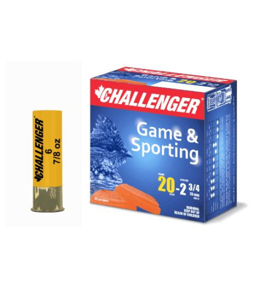 Balles Challenger 20ga 2-3/4'' No4 25 par boite