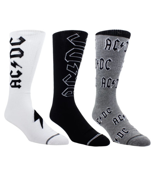 Bas - AC/DC - Coffret Cadeau 3 Paires