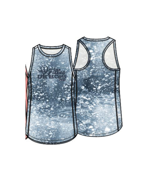 Camisole Bleu Camo Femme