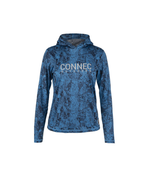 Hoodie Femme Connec De Peche Bleu