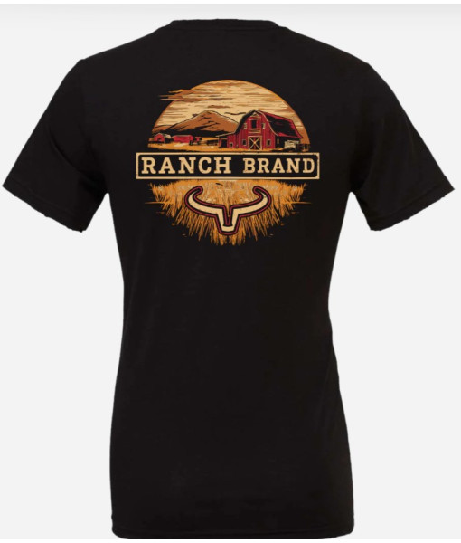 T-shirt Red Barn Noir