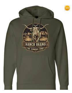 Hoodie Longhorn 2 Vert