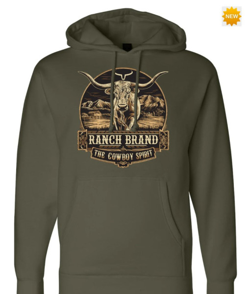 Hoodie Longhorn 2 Vert