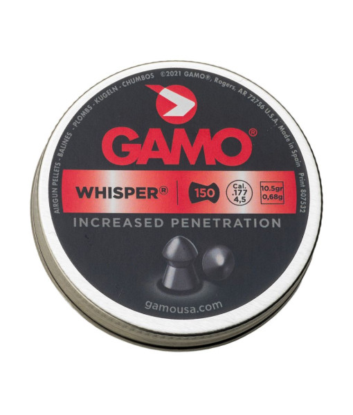 Plombs Whisper .177 10.5g Pqt 150