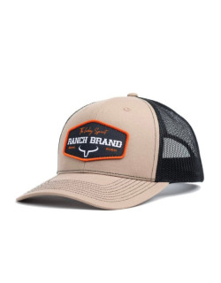 Casquette Patch Ranch Beige/mesh Noir
