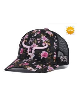 Casquette Ponytrail Fleur33 - Rose - Femme
