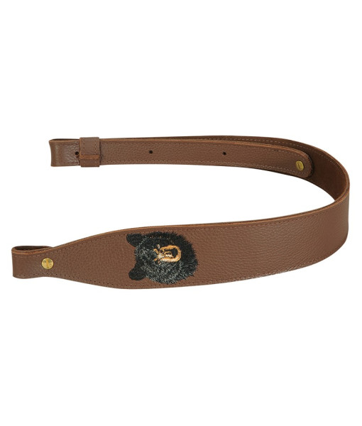 Courroie Cuir Ours Noir