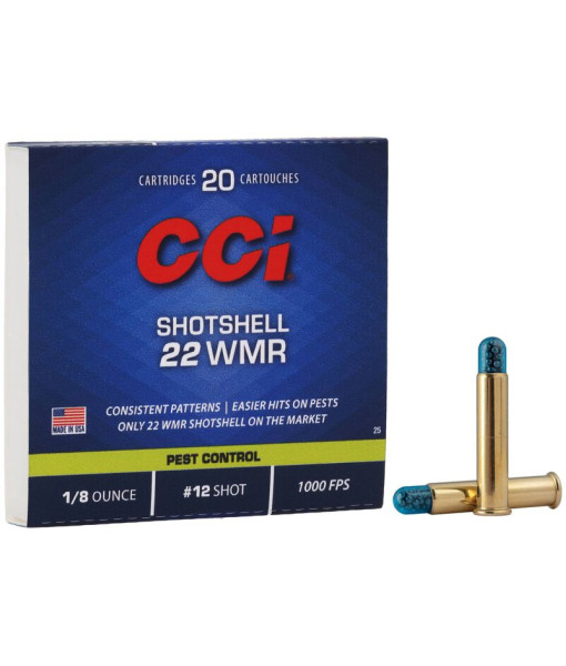 Balles 22WMR CCI Shotshell