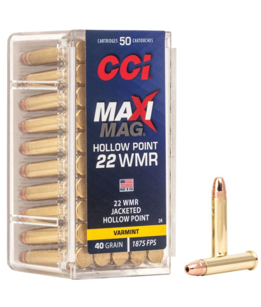 Balles CCI Maxi Mag 22WMR 40g JHP