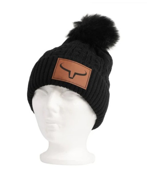 Tuque Fourrure Noir/pach