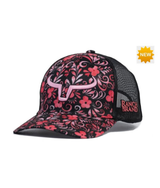 Casquette Ponytrail Fleur 32 /logo Rose - Femme