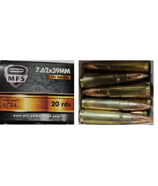 Balles 7.62x39 Fmj Non Corosives