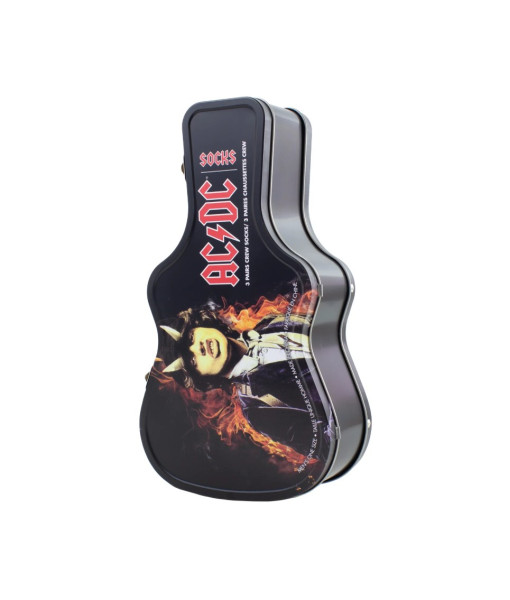Bas AC/DC Avec Etui Metal