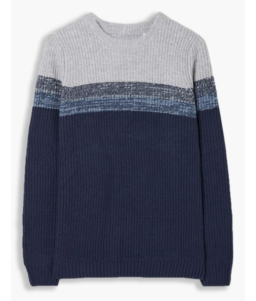 Chandail Col Rond Bleu