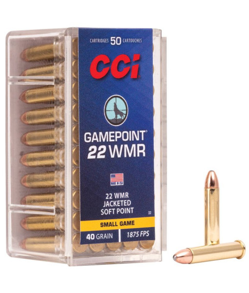 Balles 22wmr CCI Gamepoint 40g JSP