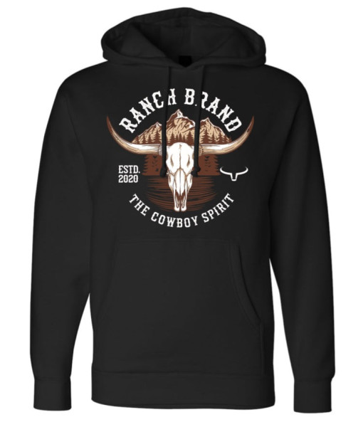 Hoodie Skull Noir