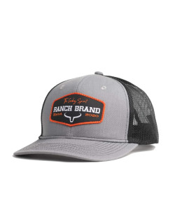 Casquette Patch Noir Logo Orange