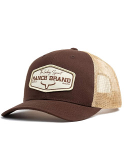 Casquette Brun Mesh Beige