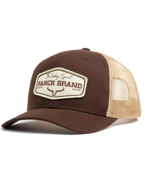 Casquette Brun Mesh Beige