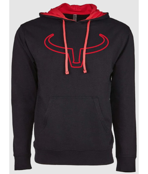 Hoodie Outline Rouge/noir