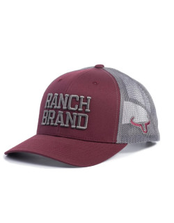 Casquette Bigranch Bourgogne/mesh Gris