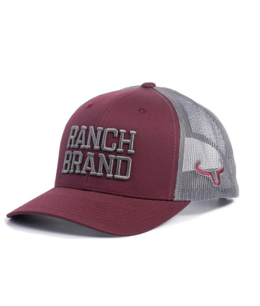 Casquette Bigranch Bourgogne/mesh Gris
