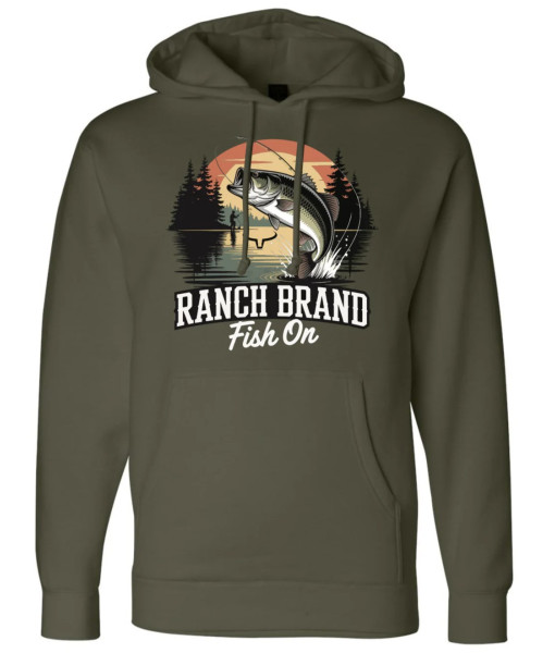 Hoodie Fish On 2 Army