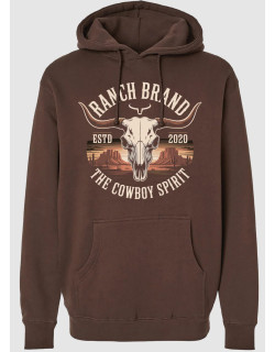 Hoodie Skull Canyon Brun