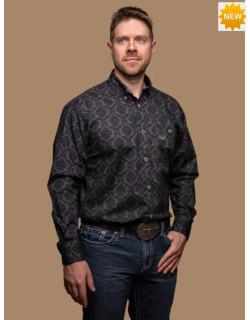 Chemise Damascus Noir