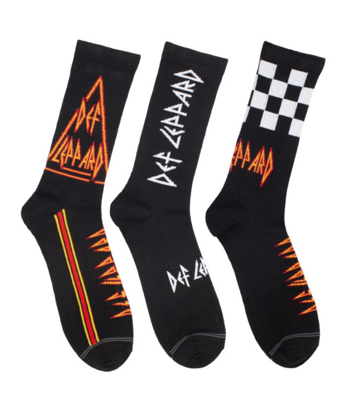 Bas - Def Leppard Multipack 3 Paires