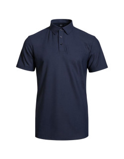 Polo Texturé Marine