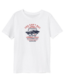 T-shirt - You Cant Buy Hapniess - Blanc