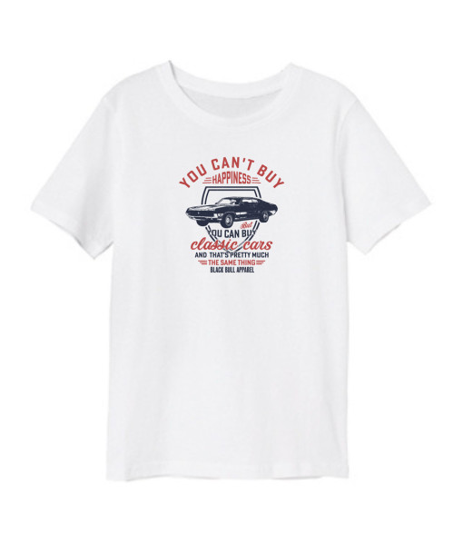 T-shirt - You Cant Buy Hapniess - Blanc
