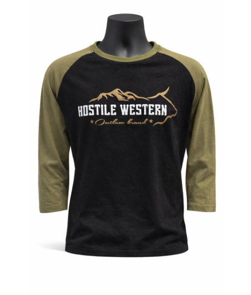 Tshirt - Outlaw Brand - Noir/Vert