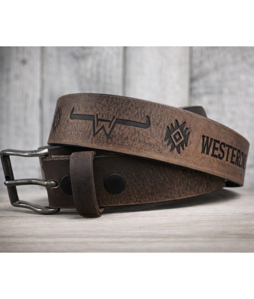 Ceinture - Hostile Western - Brun
