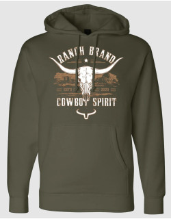 Hoodie Skull 8 Army