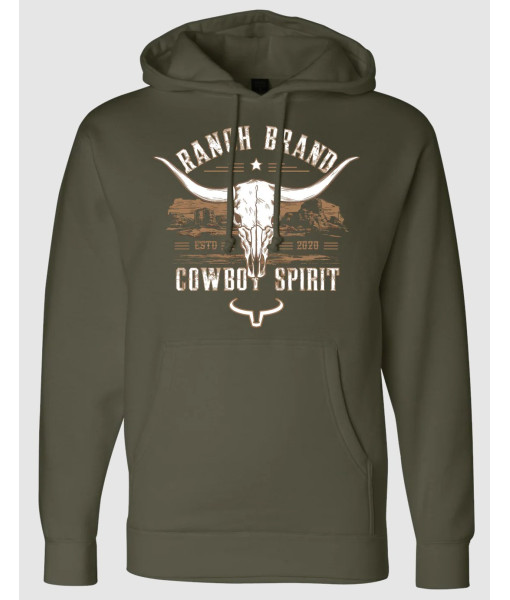 Hoodie Skull 8 Army