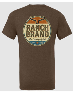 T-shirt Vintage Brun