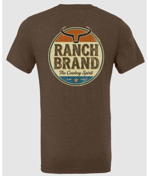 T-shirt Vintage Brun