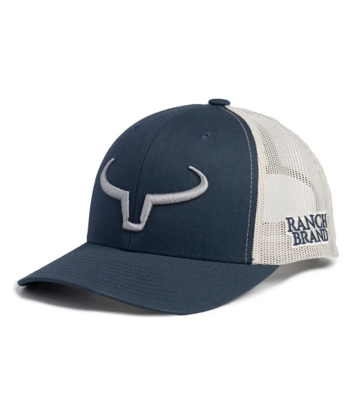 Casquette Rancher Marine/mesh Silver